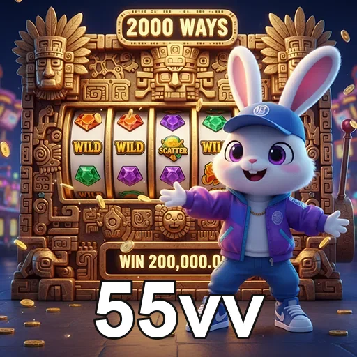 Jogador acessando slots populares em celular na plataforma 55vv