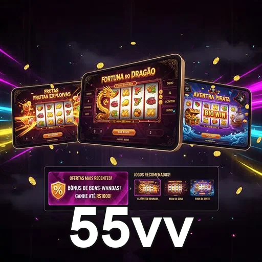 Imagem do site 55vv mostrando opções de serviços, refletindo a identidade visual do 55vv-Home07